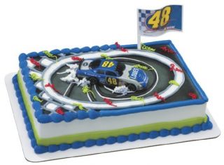 Jimmie Johnson Victory Spin Cake Kit Party NASCAR 48