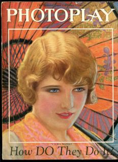 Photoplay April 1926 Pola Negri Clara Bow Vilma Banky Old Hollywood
