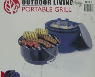 PORTABLE BBQ GRILL COOLER MACYS OUTDOOR LIVING NEW GREAT FOR TAILGATE