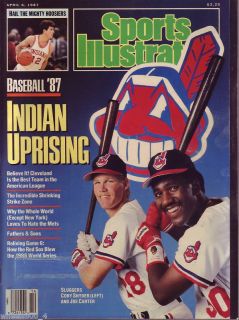 Sports Illustrated 1987 Indians Cory Snyder Joe Carter