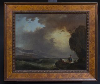 Johann Biedermann 1763 1830 Oil on Canvas Seascape