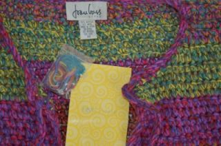 Joan Vass Heavy Knit Long Crochet Cardigan Jacket Women Size Plus 3X