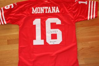 Joe Montana Autographed 49ers Reebok Vintage Collection Jersey HOF PSA