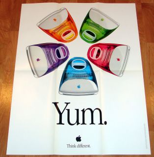  Apple Computer iMac Think Different Poster 1999 AUTHENTIC Steve Jobs
