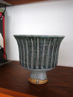 mid century modern studio pottery vase by joel