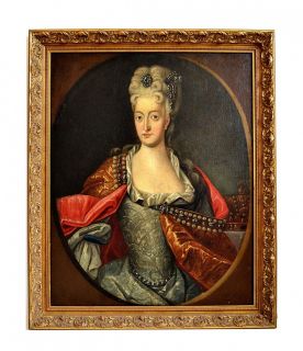 Johann Gottfried Auerbach Oil Painting Empress German Queen Elisabeth