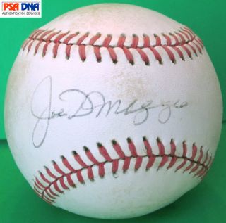 Joe DiMaggio PSA DNA Authentic Autographed Single Signed Baseball Ball