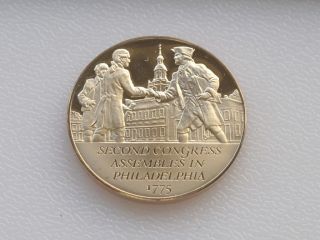  Assembles Bronze Medal Franklin Mint American Revolution C0535