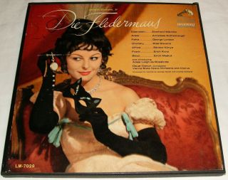 Johann Strauss Die Fledermaus 2 Record Album Box Set RCA Victor Red