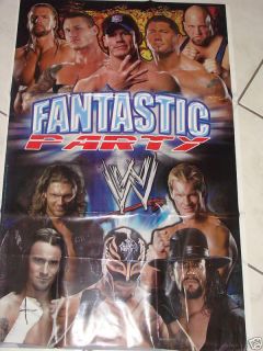 WWE Wrestling Banner Party Supplies John Cena Bautista