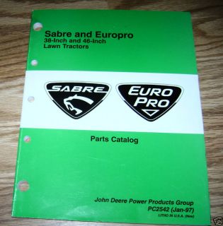 John Deere Sabre EuroPro Lawn Tractor Parts Catalog 46
