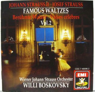  Boskovsky Conducts Famous Waltzes of Johann Strauss Vol 2 II CD