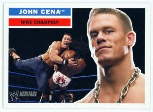 John Cena Promo Card WWE Topps Heritage 2005