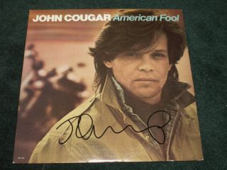 John Cougar Mellencamp American Fool Signed LP Proof