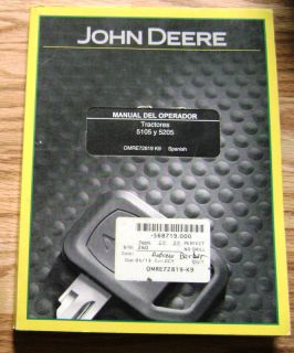 John Deere 5105 5205 Tractor Operators Manual Spanish