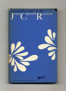 Selected Poems by Ransom John Crowe 1964 Edition Hardcover with DJ