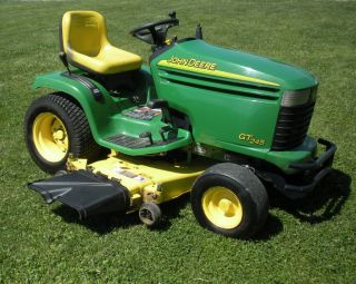 John Deere GT 245 54 Deck Lawn Garden Mower Tractor