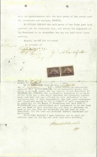 John D Rockefeller SR Document Signed 02 16 1899