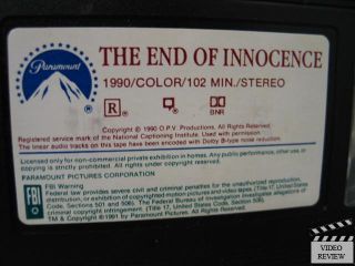 The End of Innocence VHS Dyan Cannon John Heard 097361290133  