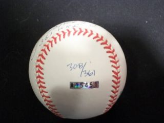 Joe DiMaggio Yankees Signed Baseball PSA DNA Pcs Holo 308 361 361 Home Runs  
