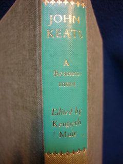 John Keats A Reassessment Book 80584  