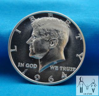 1964 P Gem Proof Cameo John F Kennedy JFK Half Dollar 50c US Coin Free LD  