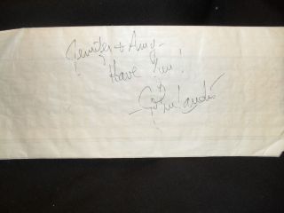 Movie Director JOHN LANDIS autographed DISNEYLAND DOGGIE BAG 1990S  