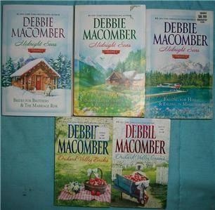 10 Debbie Macomber Novels Midnight Sons Orchard Valley Series Lot  