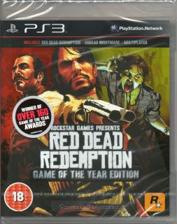 Red Dead Redemption GOTY Edition Game PS3 New SEALED  