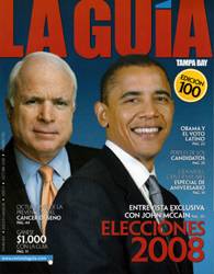 2008 La Guia Latin magazine President Barack Obama Gloria Estefan John McCain  