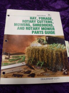 John Deere Hay Forage Rotary Cutter etc Part Manual  