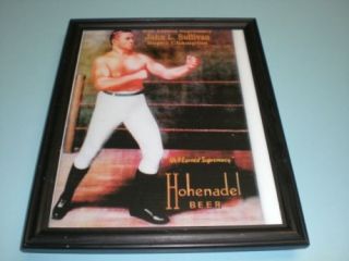 Hohenadel Beer Framed Ad Print John L Sullivan  