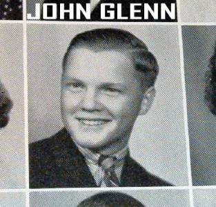 Astronaut John Glenn 1940 Muskingum College Yearbook  