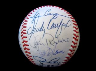 Carl Erskine's 1988 Dodgers Old Timers Day Signed Baseball w Sandy Koufax  