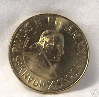 Pope John Paul II Christ Among Poor 1999 Vatican Coin  