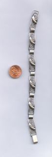 John L Sterling Silver Ornate Vintage Bracelet Denmark 925 Fine Lauritzen  