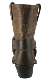 Frye Womens Boots 8R Harness Dark Brown Leather 77455 Sz 8 5 M  