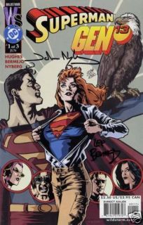 Superman Gen 13 1 Signed by Lee Bermejo John Nyberg  