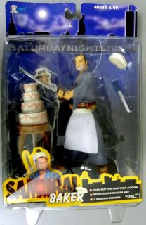 Saturday Night Live Samurai Baker Figure John Belushi Series 1 NIP 2 Swords  