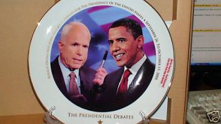 New Pesidental Debate Plate Barack Obama John McCain  