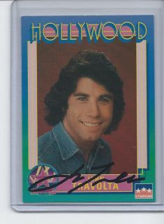 John Travolta Autographed Hollywood Walk Of Fame Card Saturday Night Fever  
