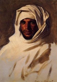 A Bedouin Arab John Singer Sargent Oil Painting Repro  