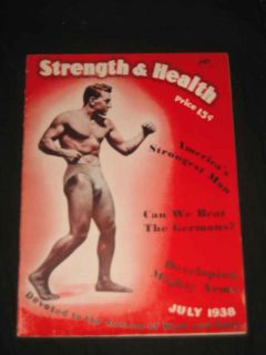 Strength and Health Magazine July 1938 John Terry  
