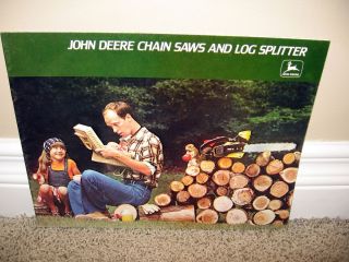 1978 John Deere Chain Saws Log Splitters Brochure A25 77 12  