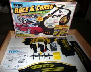 TYCO RACE CHASE 6214 Slot Car Race Track in Original Box  