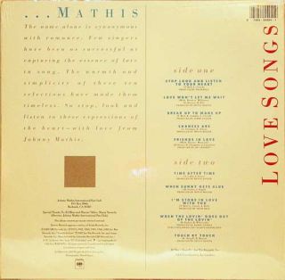 Johnny Mathis Love Songs RARE New Factory SEALED LP  