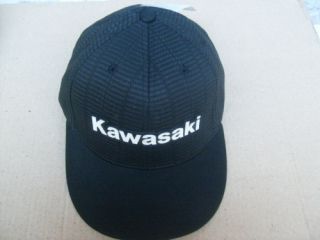 Kawasaki Testing Flexfit Hat Black Ball Cap L XL  