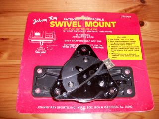 Johnny Ray Low Profile Fish Finder Swivel Mount w Push Button Release JR 300  