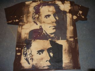 Johnny Rotton True 80s Vintage T Shirt Punk Otis Biscuits Stain Print  