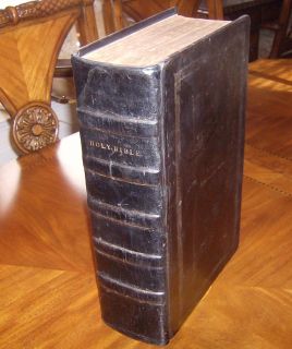 1798 John Thompson King James Folio "Hot Press" Bible Printed Philadelphia  